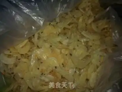 Make Shrimp rice mustard rice step 4