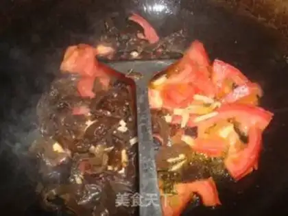 Make Flower tomato egg soup step 8