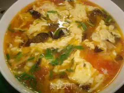 Make Flower tomato egg soup step 10