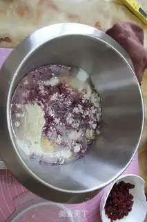 Make The potato cranberry pack step 1