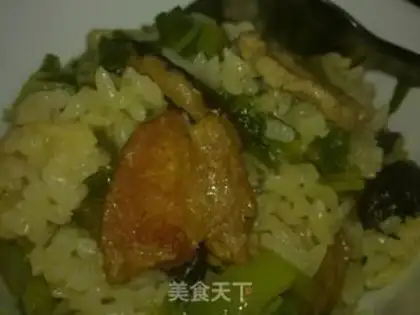 Make Shrimp rice mustard rice step 15