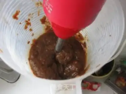Make Red sugar date sponge cake step 2