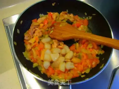Make Spanish seafood step 9