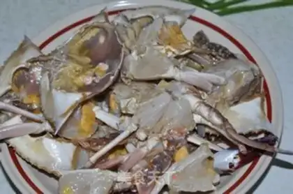 Make Crabs with ginger step 2