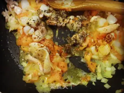 Make Spanish seafood step 10