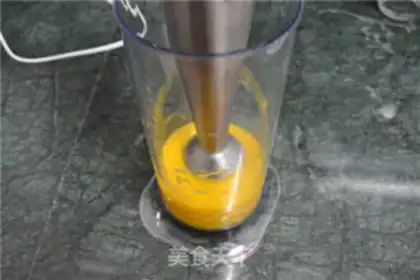 Make Peach mousse step 1