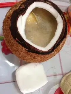 Make Coconut juice for abalone chicken step 5