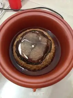 Make Coconut juice for abalone chicken step 6