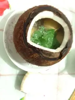 Make Coconut juice for abalone chicken step 8