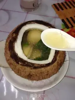 Make Coconut juice for abalone chicken step 9