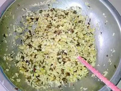 Make Biscuit cabbage bun step 5