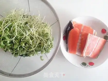 Make Twin mushroom salmon step 0