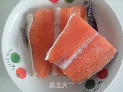 Make Twin mushroom salmon step 2