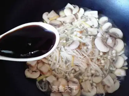 Make Twin mushroom salmon step 9
