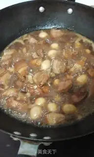 Make Quail egg red pork step 10
