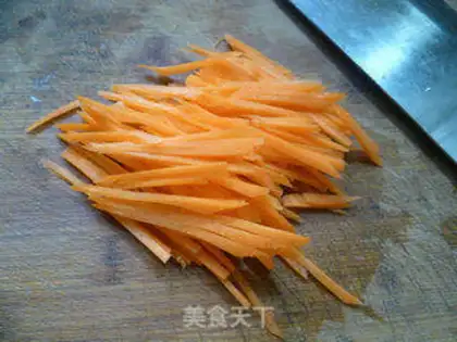 Make Carrot with white silk step 4