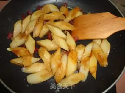 Make Weenie eggs and pork powder step 7