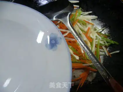 Make Carrot with white silk step 8