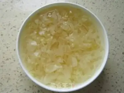 Make Soap horns, silver-eared rice step 2