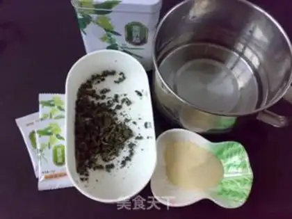 Make Honey green tea freeze step 0