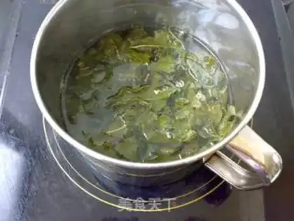 Make Honey green tea freeze step 1