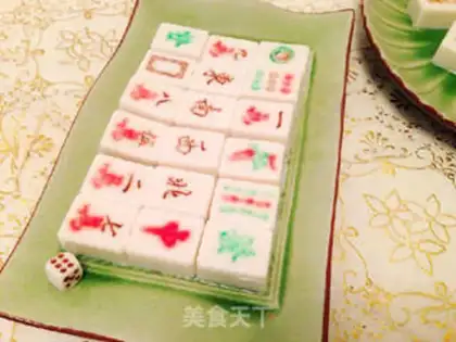 Make mahjong almond tofu step 11