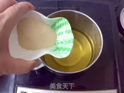 Make Honey green tea freeze step 3