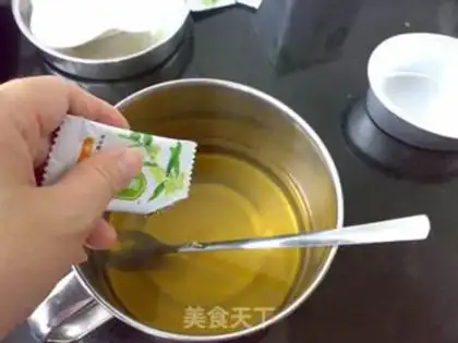 Make Honey green tea freeze step 5