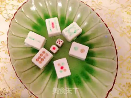 Make mahjong almond tofu step 12