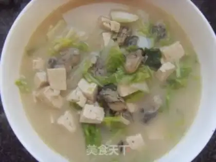 Make Oyster tofu soup step 9