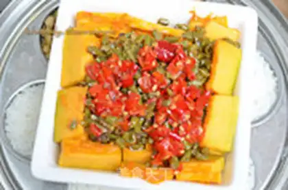 Make Pumpkin with sour beans step 4
