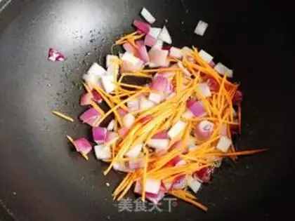 Make Hot fried rice cake step 12