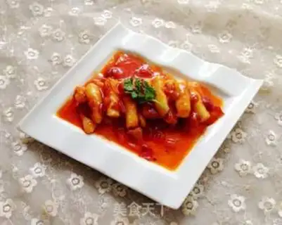 Make Hot fried rice cake step 15