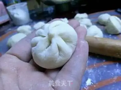 Make Fresh meat buns step 7