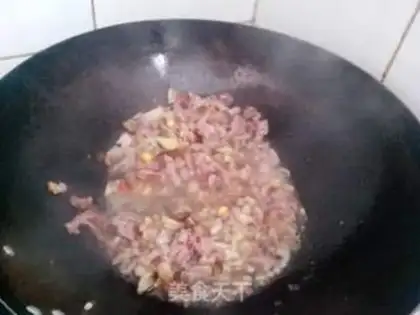 Make Four seasons of bean rice step 4