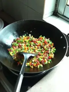 Make Pumpkin rice step 2