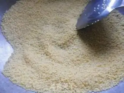 Make A little rice potato snack step 2