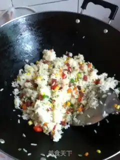 Make Pumpkin rice step 4