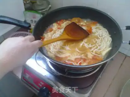 Make Tomato egg noodles step 13