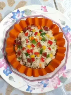 Make Pumpkin rice step 6