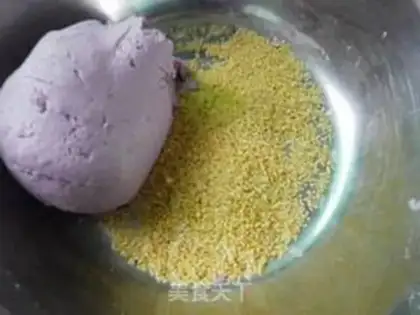 Make A little rice potato snack step 8