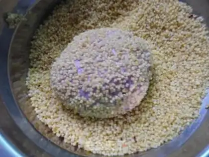 Make A little rice potato snack step 10