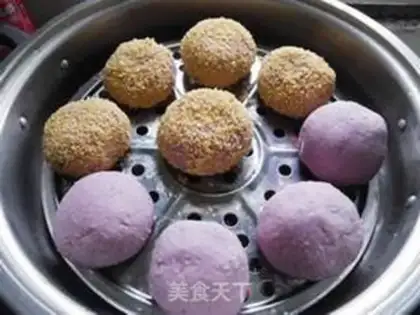 Make A little rice potato snack step 11