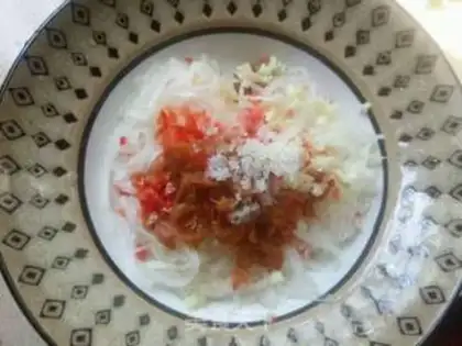 Make Plum with radish step 2
