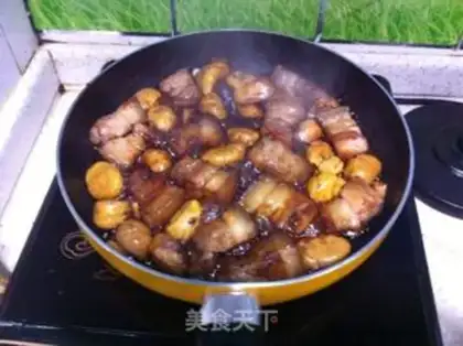 Make Red meat and chestnuts step 5