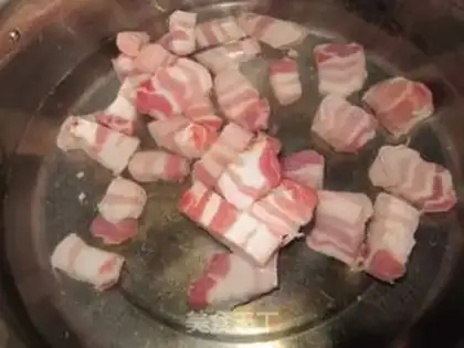 Make Garlic red meat step 2