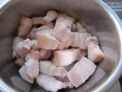 Make Garlic red meat step 4