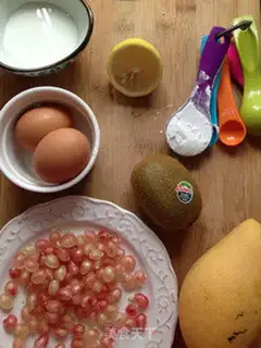 Make Butter, fruit and protein step 0