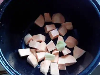 Make Potato sugar step 1