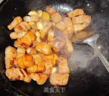 Make Garlic red meat step 11